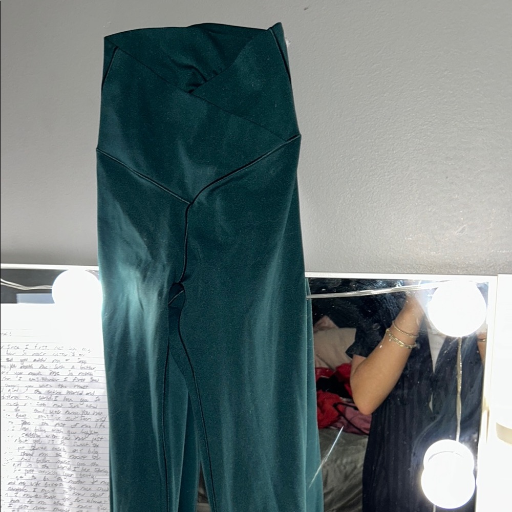 Elegant Dark Green Pants Worn Once